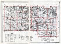 Oneida County Map, Wisconsin State Atlas 1959